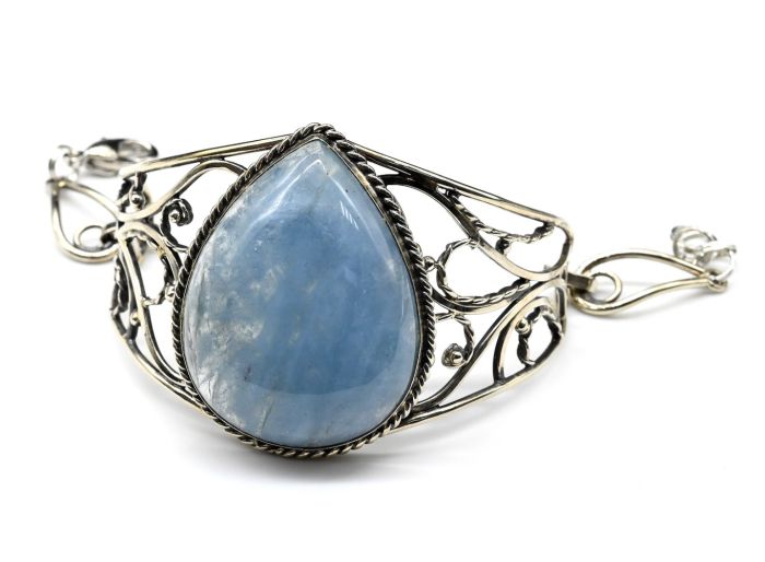 Aquamarine bracelet " Drop ", 18cm.