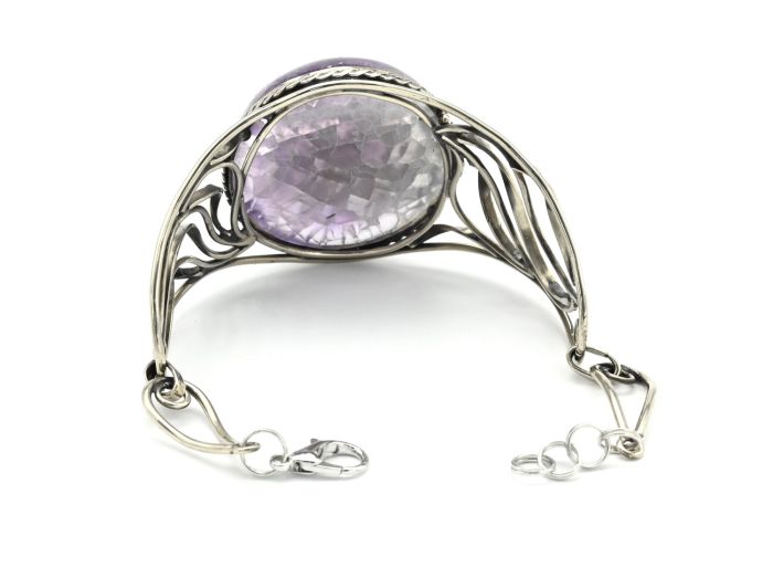 Bracelet made of fluorite " Oval ", 18.5 cm.