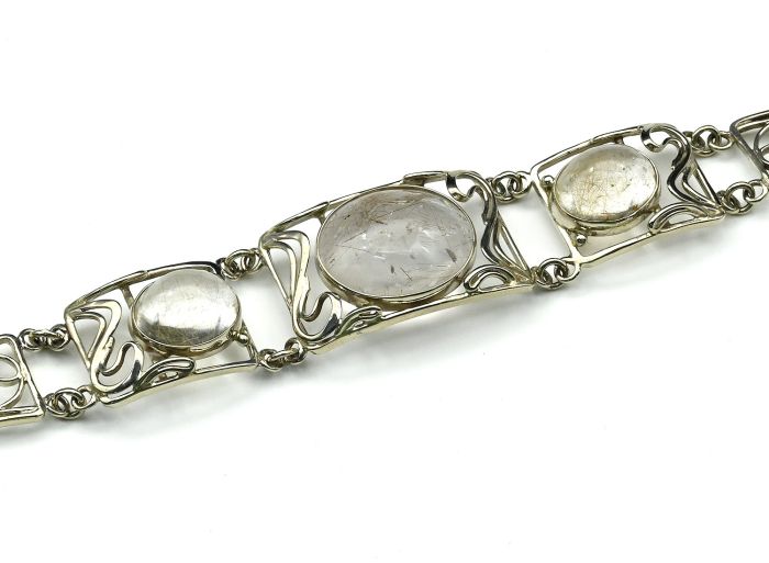 Bracelet with rutile quartz (hairy), 16cm.