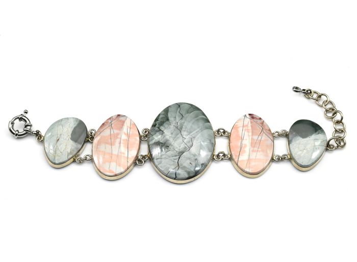 Jasper bracelet, 16cm.