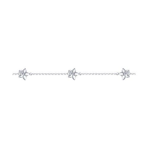 Silver Diamant bracelet with fianite 94-150-01636-2