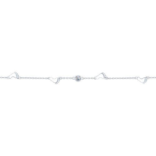 Silver bracelet with fianite 94050351