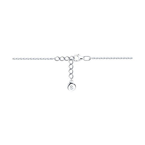 Silver bracelet with phianite 94050996