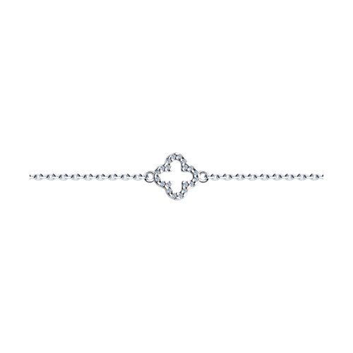 Silver bracelet with phianite 94051012