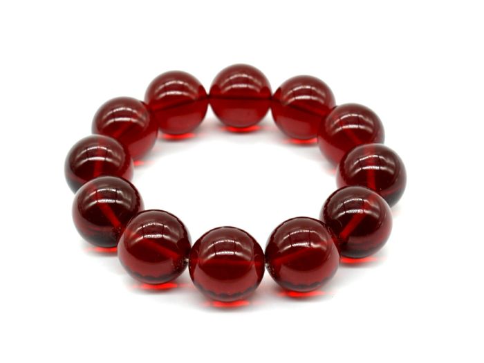 Amber bracelet 18mm cherry bead