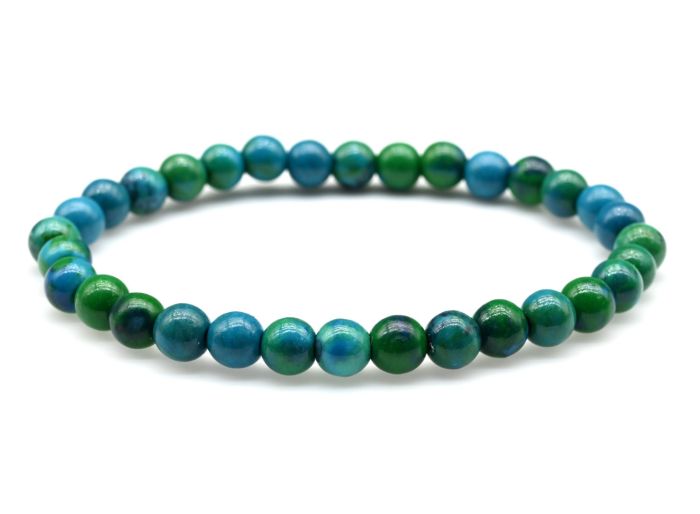 Bracelet made of chrysocolla ball 6mm