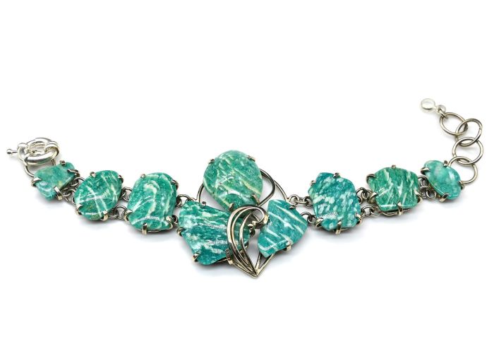 Amazonite bracelet, 18cm.