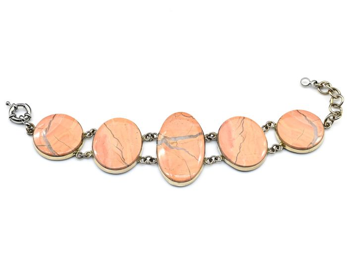 Jasper bracelet, 19cm.