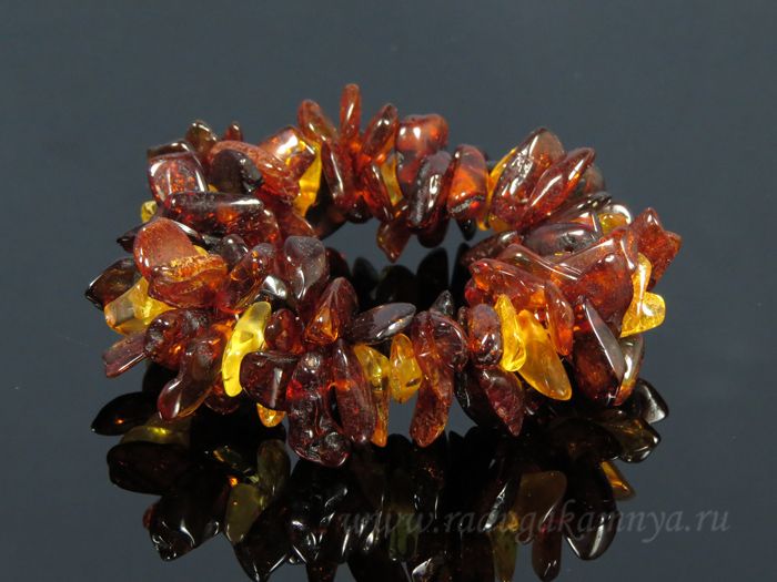 Amber sea buckthorn bracelet t.cognac, honey