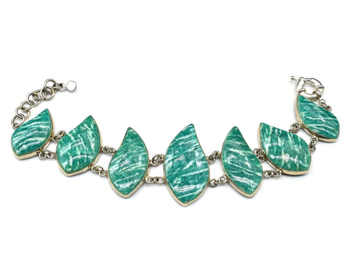 Amazonite bracelet, 19cm.