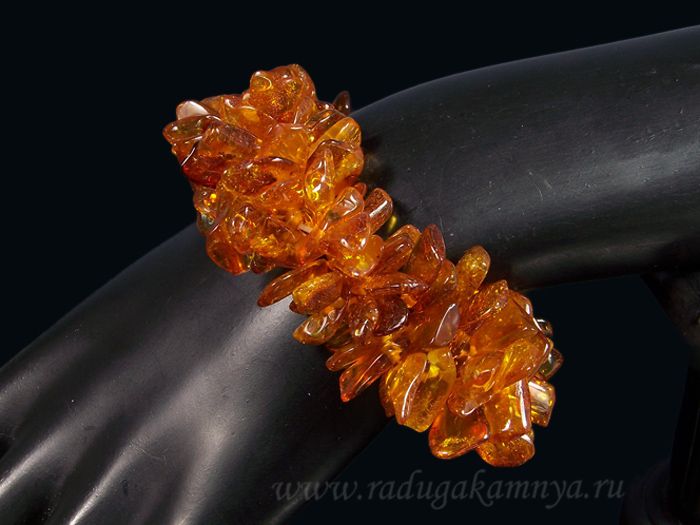 Amber sea buckthorn St.cognac bracelet